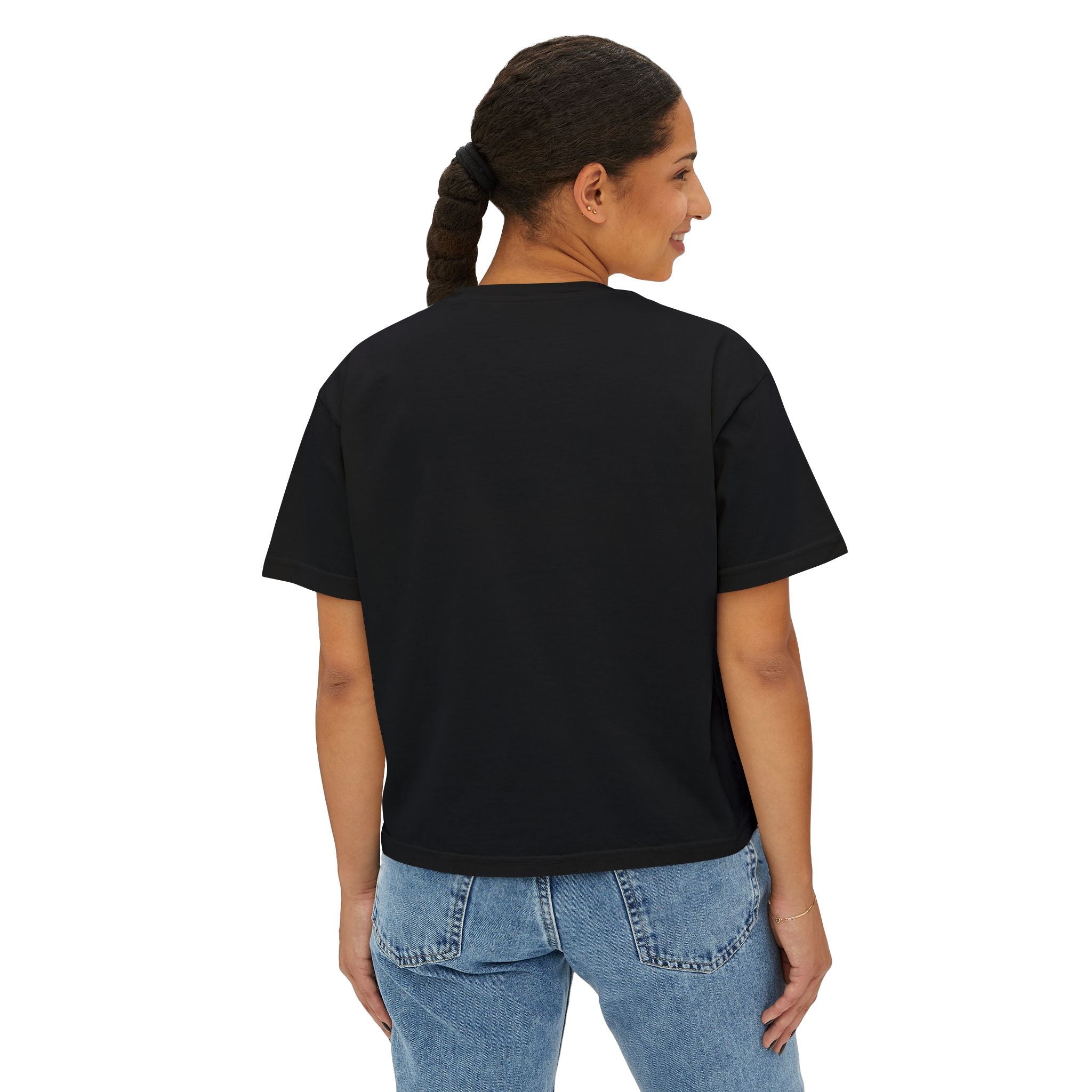 Irish Boxy Tee — Green IRISH Women’s Cropped T‑Shirt