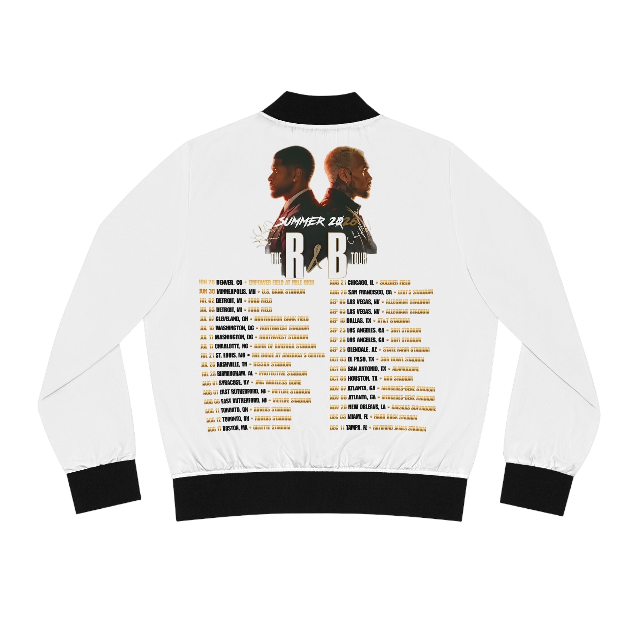 Legends Tour Bomber Jacket — Usher & Chris Brown Concert Crewneck