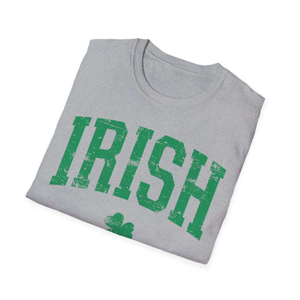 Irish T-Shirt – Vintage Green 'IRISH' with Shamrock