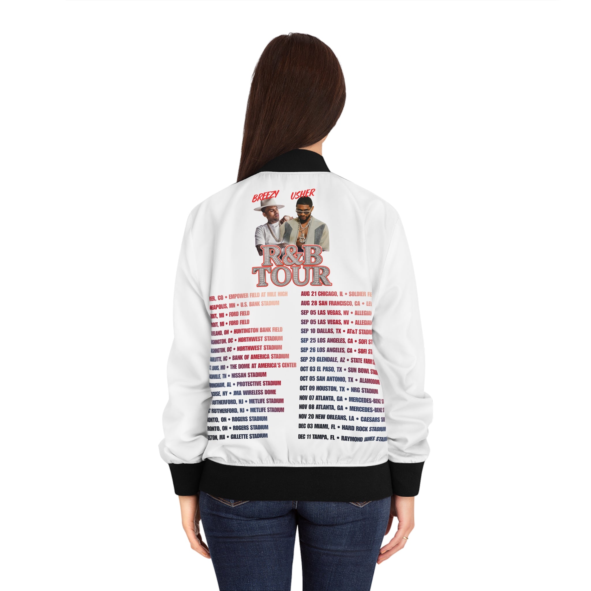 Copy of  Legends Tour Bomber Jacket — Usher & Chris Brown Concert Crewneck