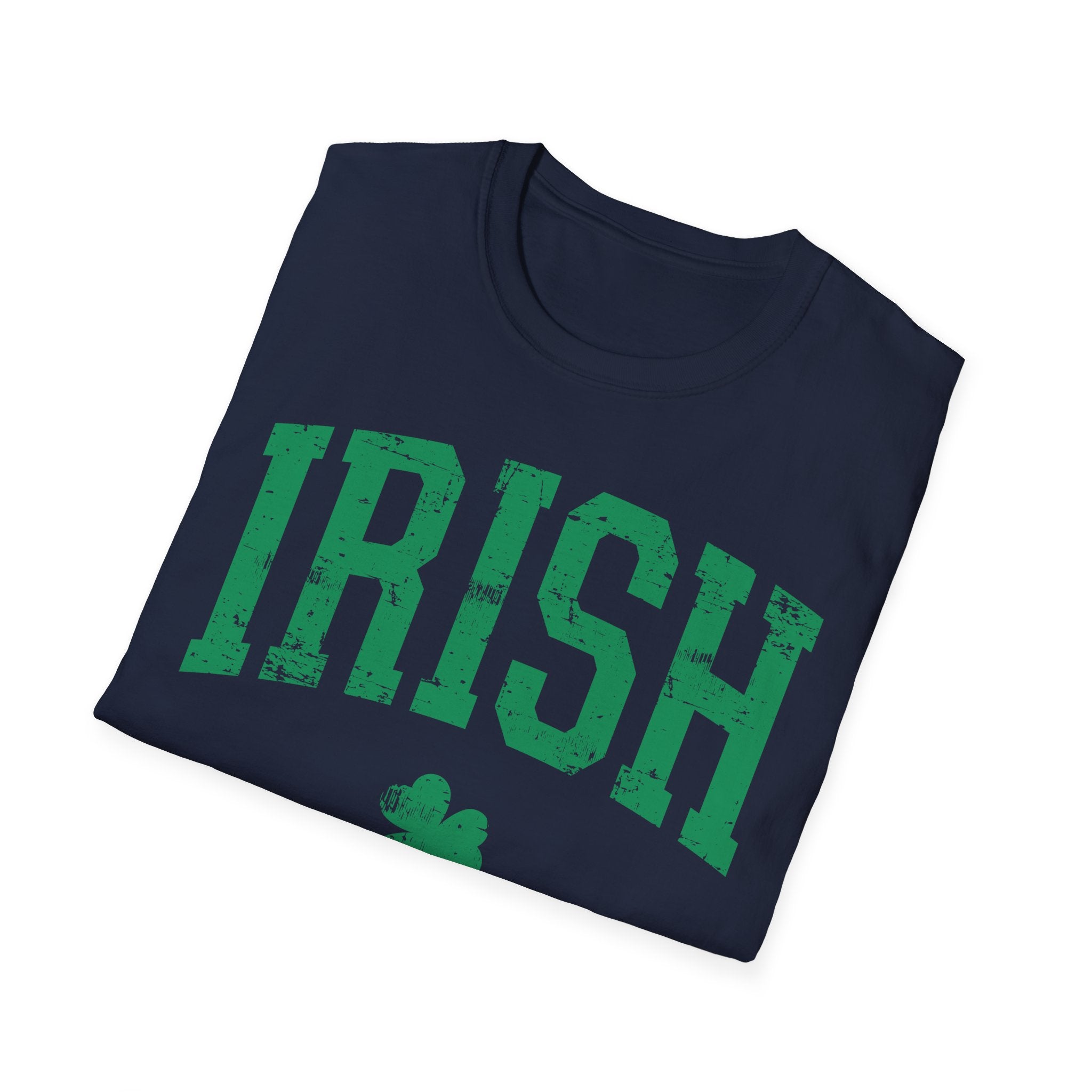 Irish T-Shirt – Vintage Green 'IRISH' with Shamrock