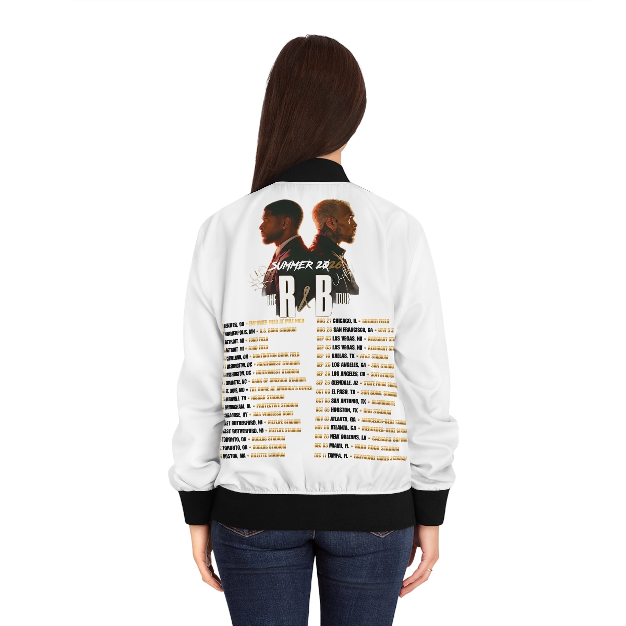 Legends Tour Bomber Jacket — Usher & Chris Brown Concert Crewneck
