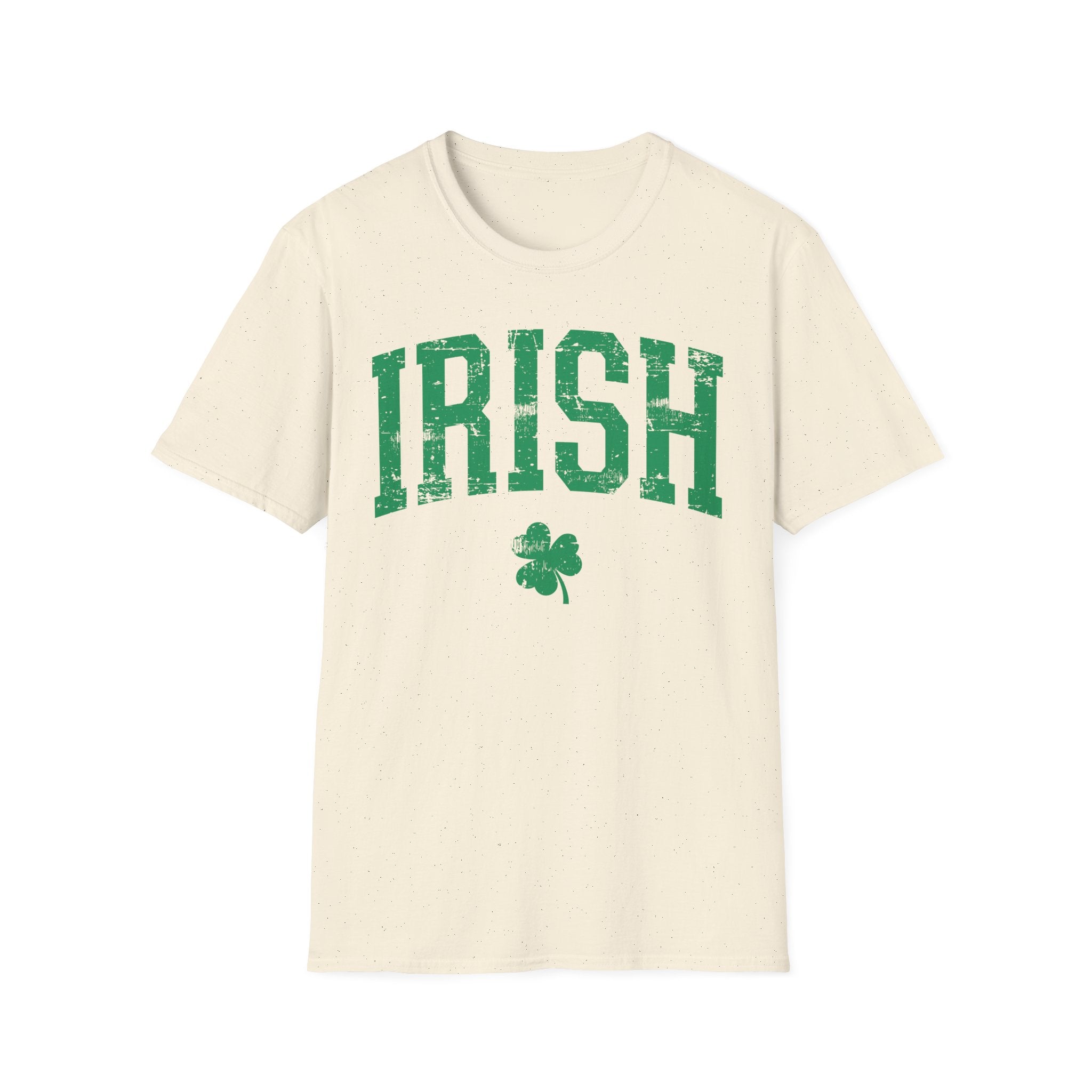 Irish T-Shirt – Vintage Green 'IRISH' with Shamrock
