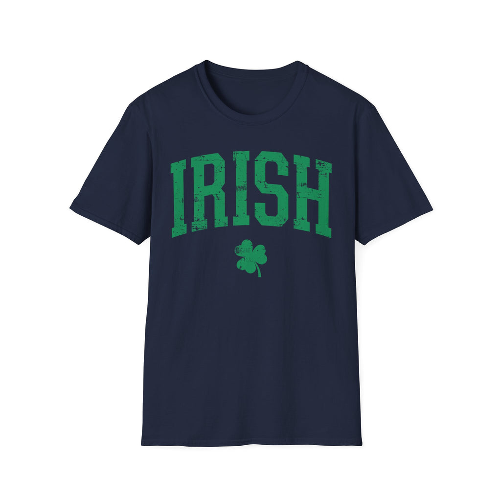 Irish T-Shirt – Vintage Green 'IRISH' with Shamrock