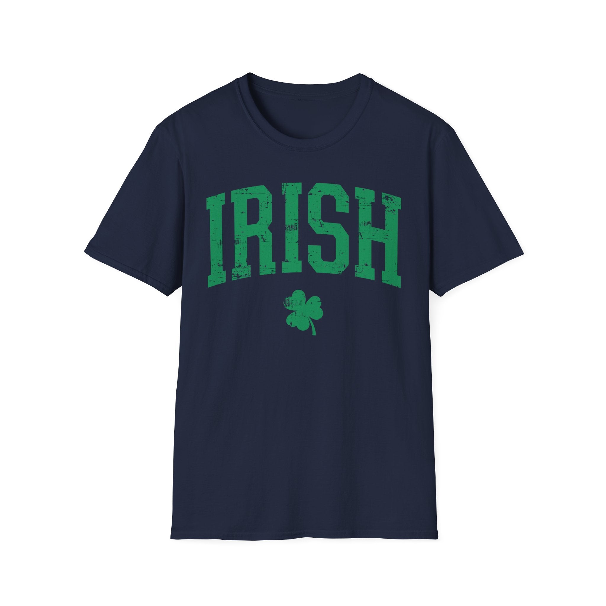 Irish T-Shirt – Vintage Green 'IRISH' with Shamrock